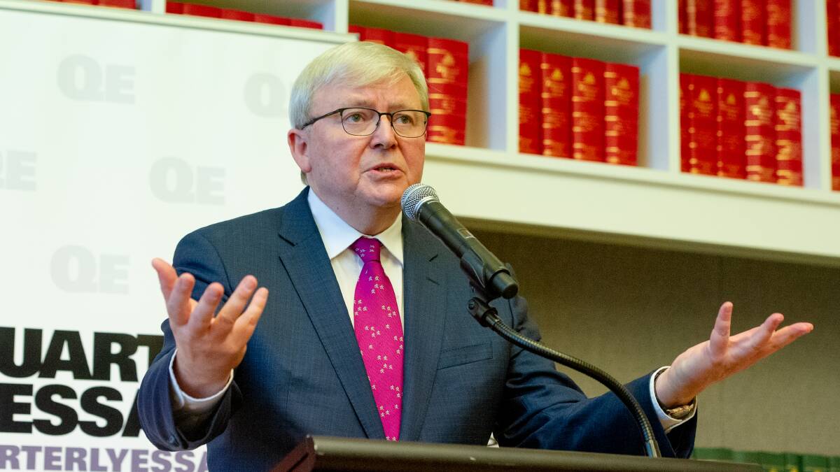 Kevin Rudd could be forgiven for feeling a little peeved at the Coalition's sudden embrace of spending to save a tanking economy. Picture: Elesa Kurtz