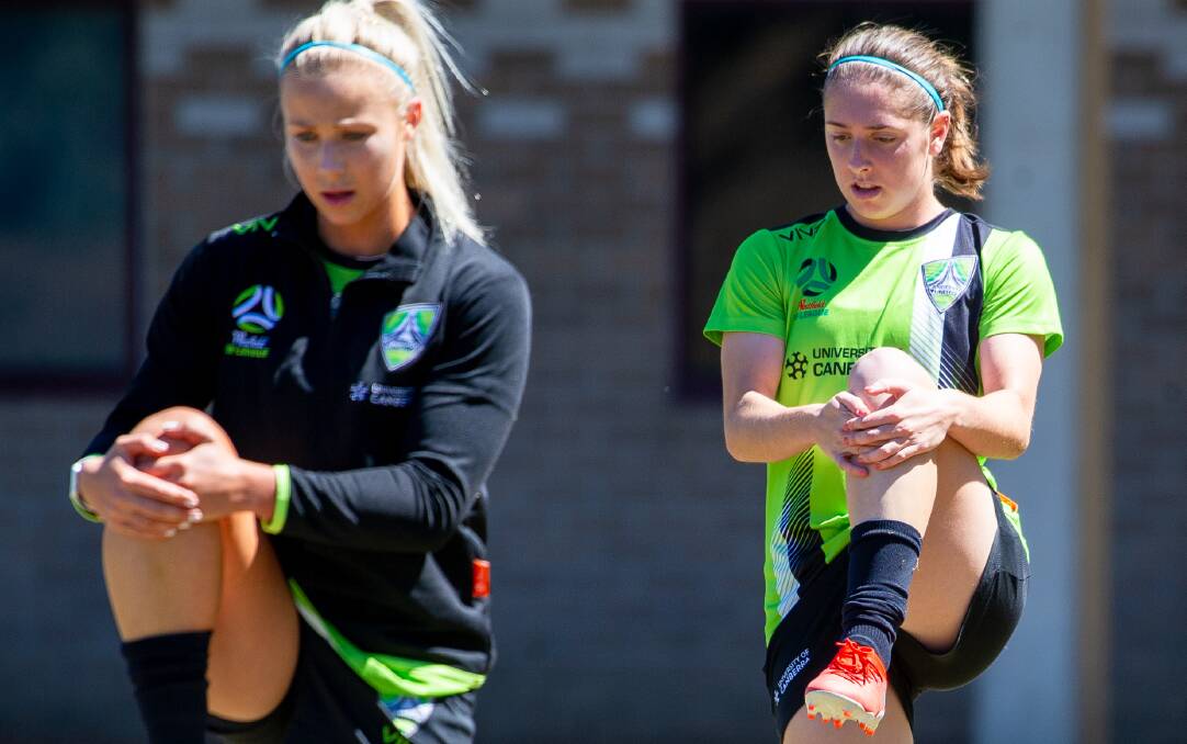 Canberra United are hunting for a coach to lead them back to the finals while players weigh up their future. Picture: Elesa Kurtz