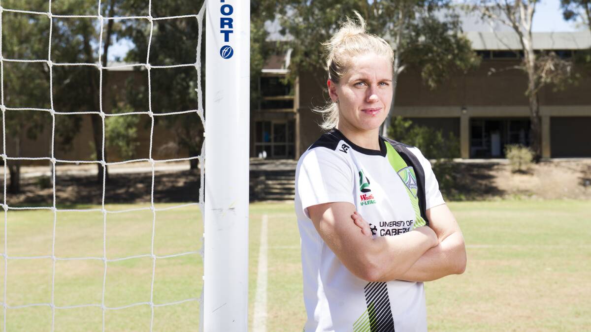 Canberra United's Elise Thorsnes can play seven matches as a guest player. Picture: Dion Georgopoulos