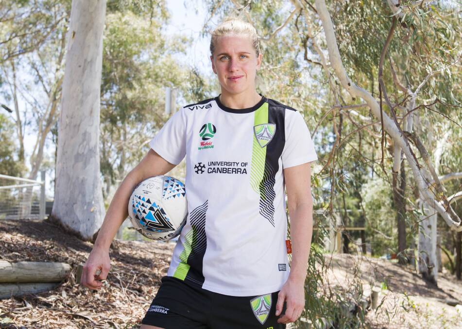 Norway star Elise Thorsnes has signed an extended deal in Canberra. Picture: Dion Georgopoulos