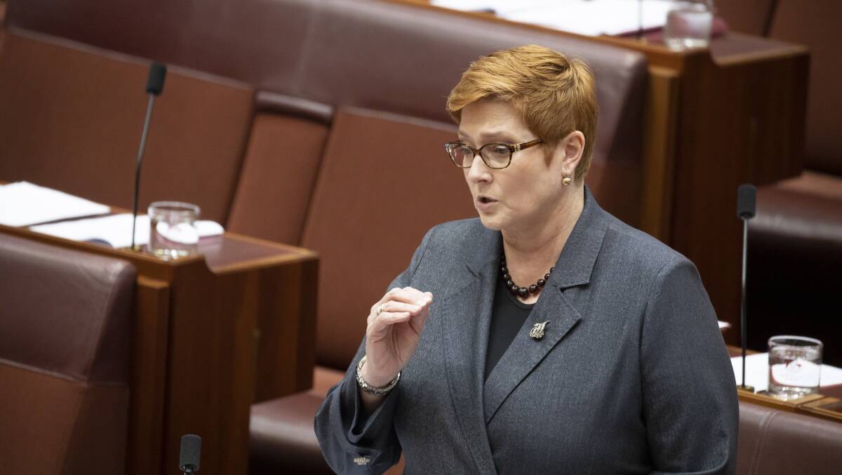 Foreign Affairs Minister Marise Payne has put pressure on the China relationship. Picture: Sitthixay Ditthavong
