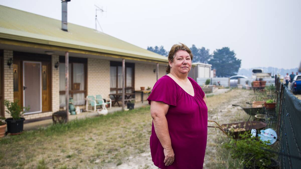 Leonie Wilson is evacuating her property due to the Tallaganda fire. Picture: Dion Georgopoulos