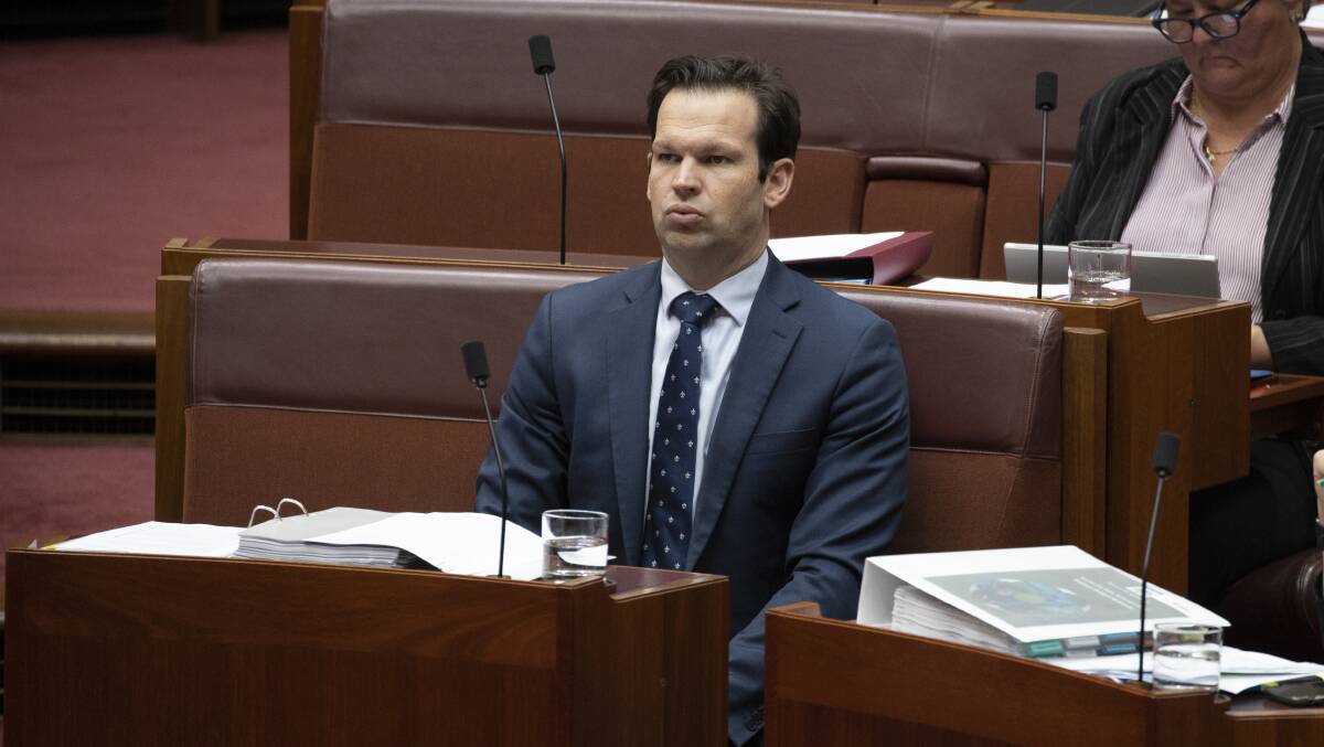 Senator Matt Canavan during question time on the 28th November 2019. Picture: Sitthixay Ditthavong