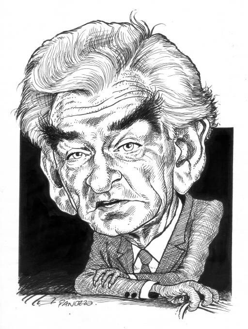 One of the cartoons of Bob Hawke that will be in the exhibition.