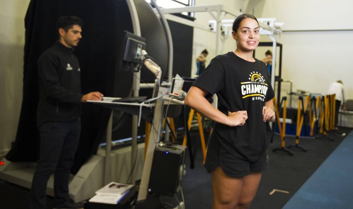 Maddison Rocci and the Capitals squad have undergone concussion baseline testing. Picture: Dion Georgopoulos