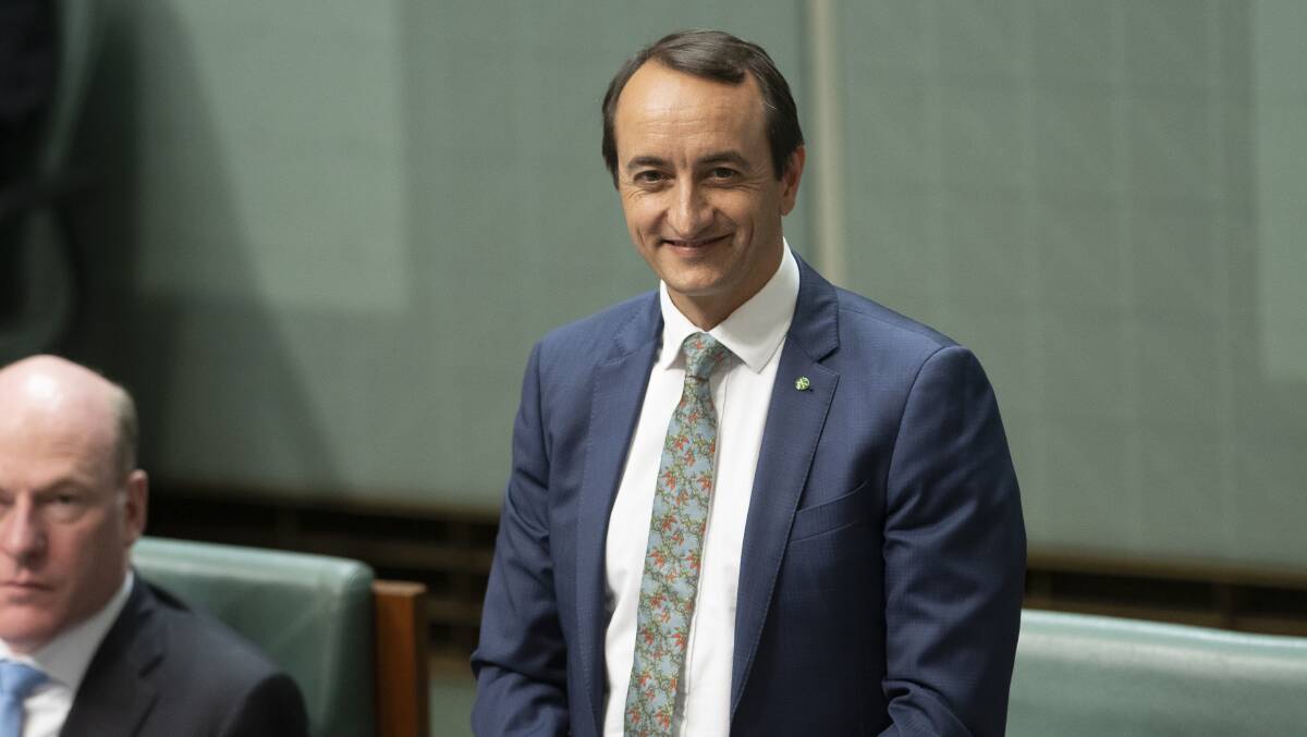 Dave Sharma during question time at Parliament House in December last year. He entered politics after a career in diplomacy. Picture: Sitthixay Ditthavong