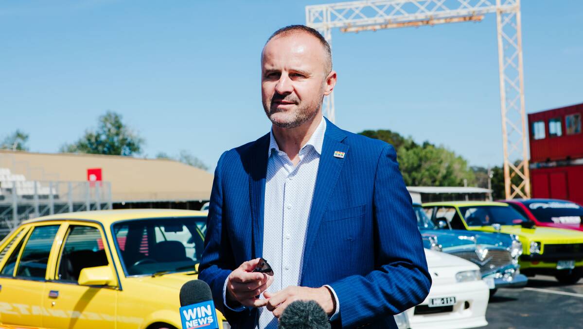 Chief Minister Andrew Barr said Mr Wall's views revealed the true nature of Canberra's Liberals. Picture: Jamila Toderas