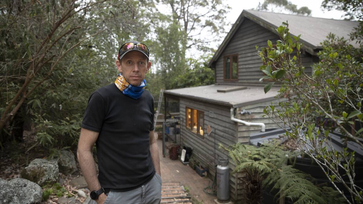 Shane Rattenbury at his South Durras property. Picture: Sitthixay Ditthavong