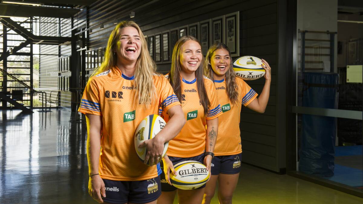 Michaela Wright, Nicole Paterson, Jasmine Castro are set to join the Canberra Royals next year. Picture: Dion Georgopoulos