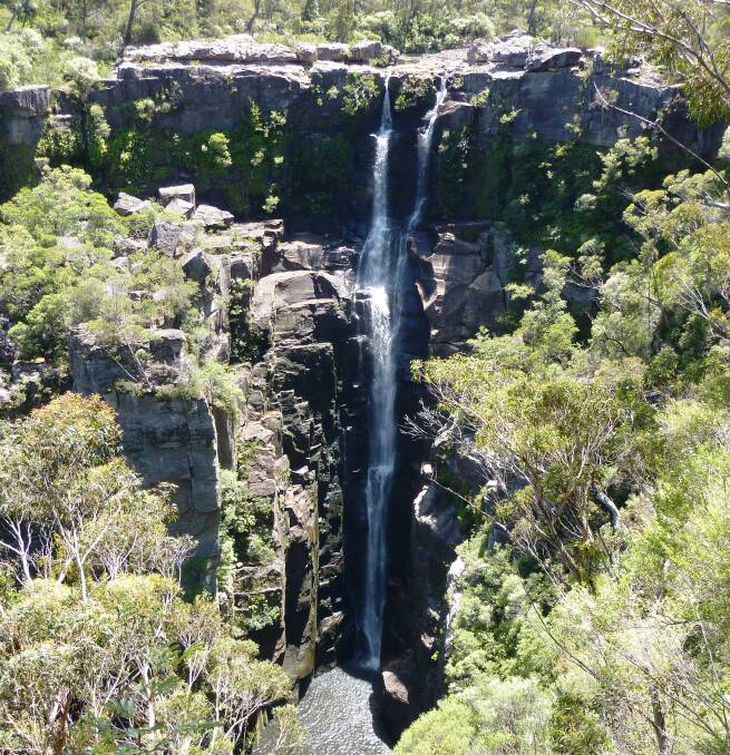 Refreshing Carrington Falls on the Illawarra escarpment. Picture: Tim the Yowie Man