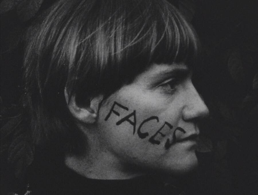 Sue Ford, Faces, 1976, single-channel moving image, 16mm film, remastered as digital, black-and-white, silent in Know My Name: Australian Women Artists 1900 to Now at the National Gallery of Australia. Picture: Supplied
