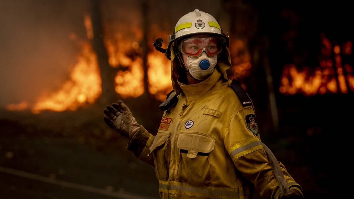 Stacey Wilson from the Milton Volunteer Rural Fire Brigade. Picture: Sitthixay Ditthavong