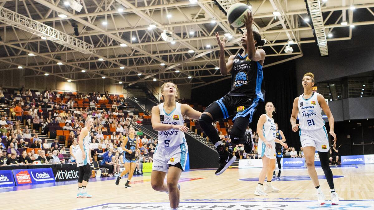 Canberra Capitals import Olivia Epoupa has a big role to play in the WNBL grand final series. Picture: Jamila Toderas