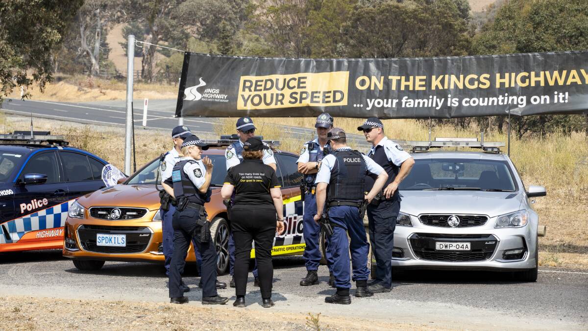NSW Police and ACT Policing are coordinating their road safety efforts on the Kings Highway this summer. Picture: Sitthixay Ditthavong