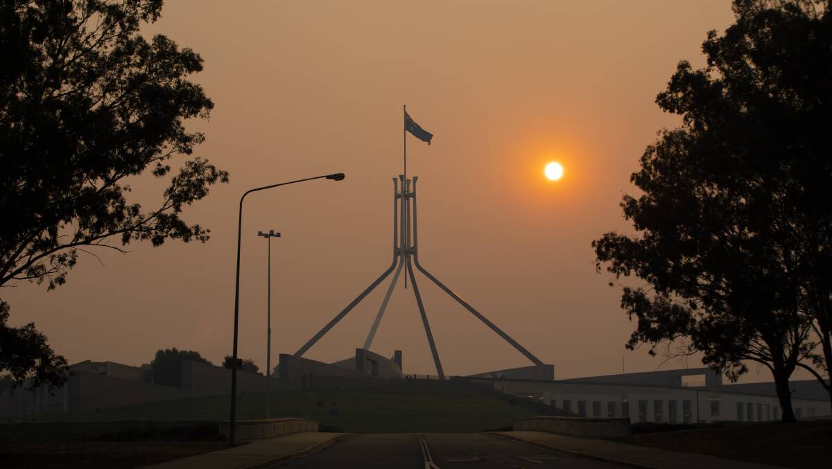 Smoky and hot conditions have hit Canberra with the temperature set to reach into the 40s. Picture: Jamila Toderas