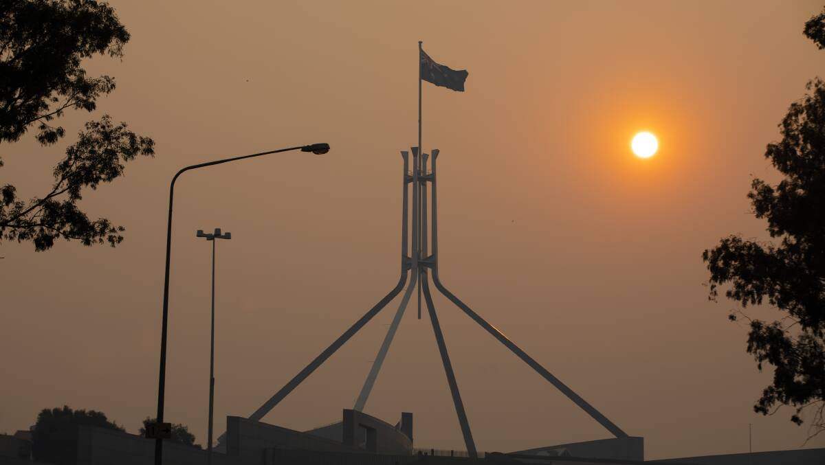 Smoke has blanketed Canberra for several days and is likely to continue. Picture: Jamila Toderas
