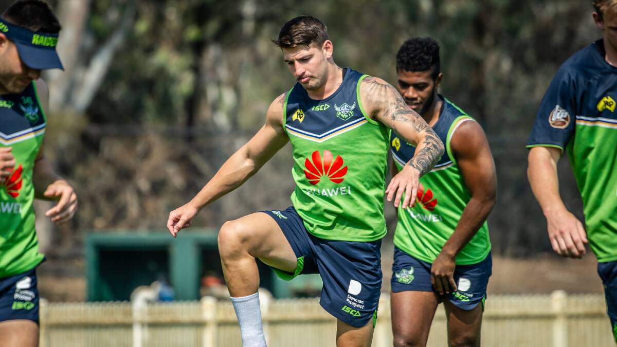 Curtis Scott's first pre-season in lime green hasn't gone to plan. Picture: Karleen Minney