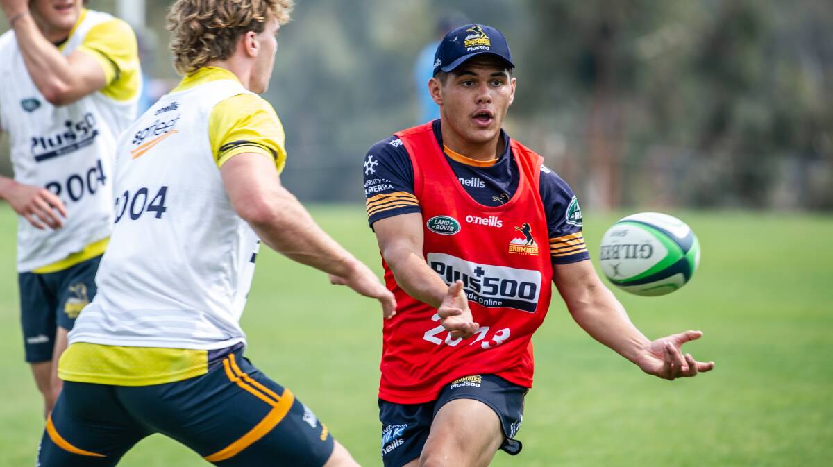 Noah Lolesio has been named in the Wallabies squad. Picture: Karleen Minney