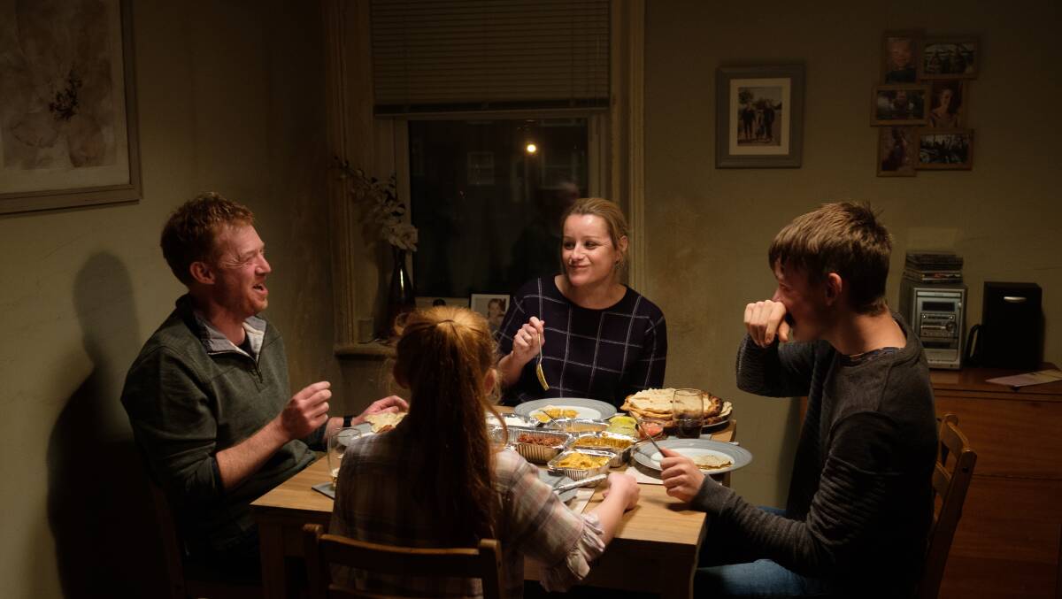 The family share a meal in Sorry We Missed You. Picture: Icon