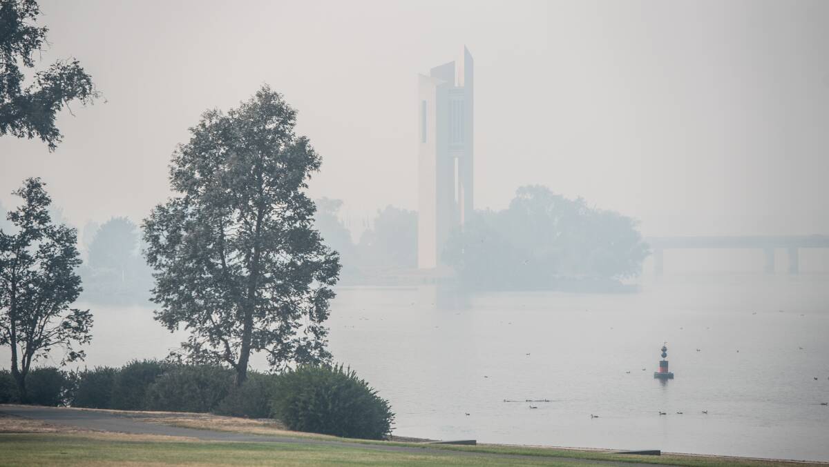 Smoke haze meant most Canberrans spent much of the summer indoors. Picture: Karleen Minney