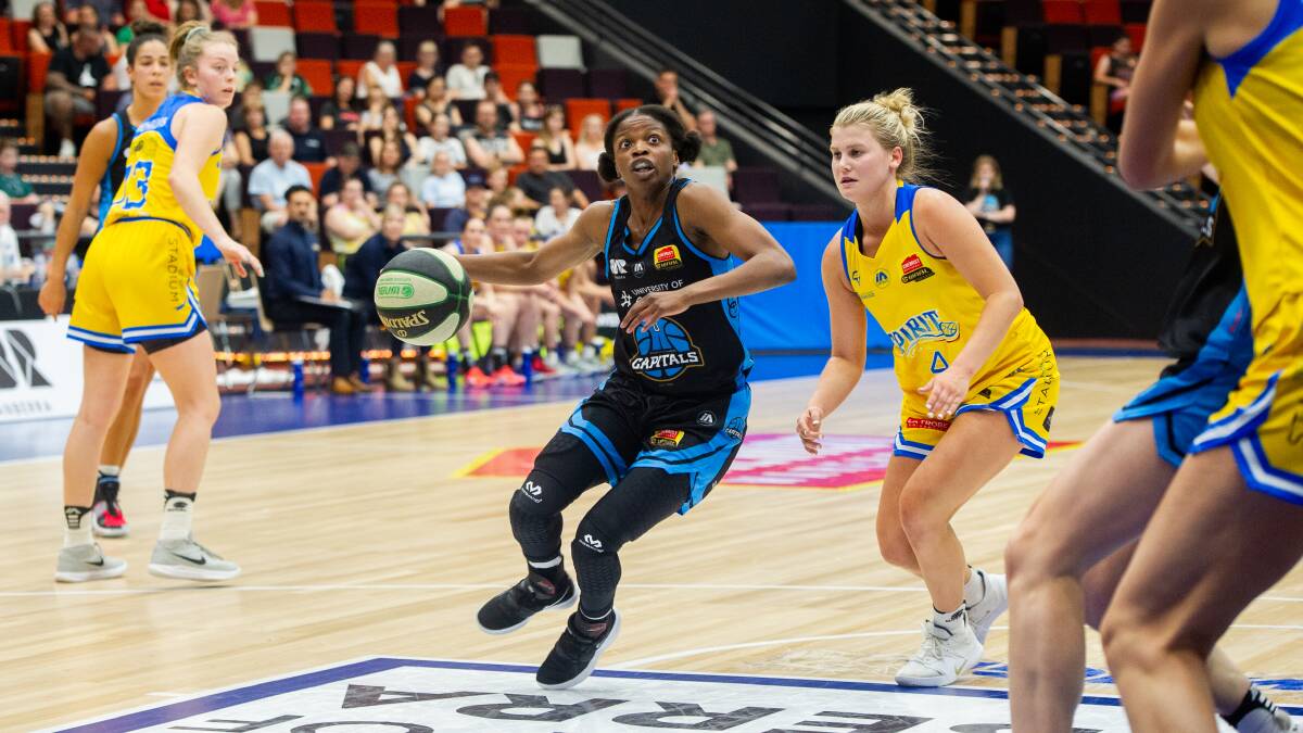 Canberra Capitals' guard Olivia Epoupa. Picture: Karleen Minney