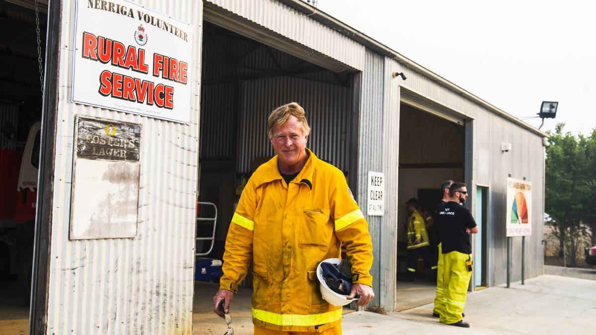 Volunteer firefighter Dave Vanessen. Picture: Dion Georgopoulos