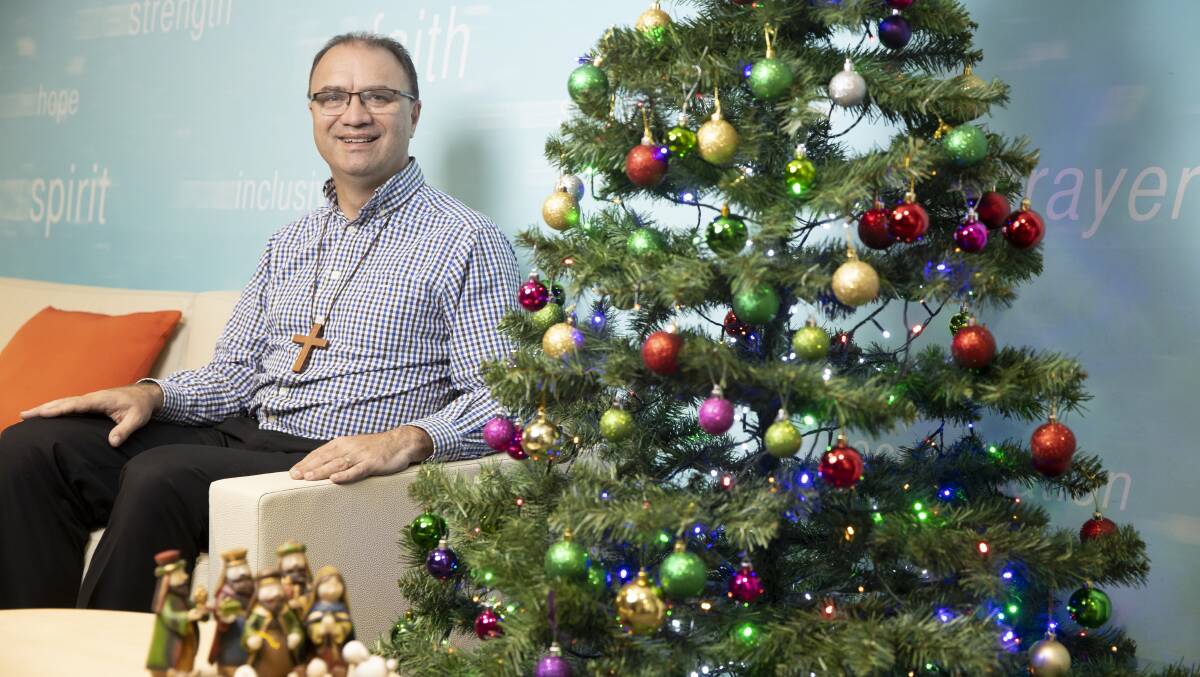 Anglican Bishop Mark Short wants Canberrans to tackle the challenge of loneliness this Christmas. Picture: Sitthixay Ditthavong