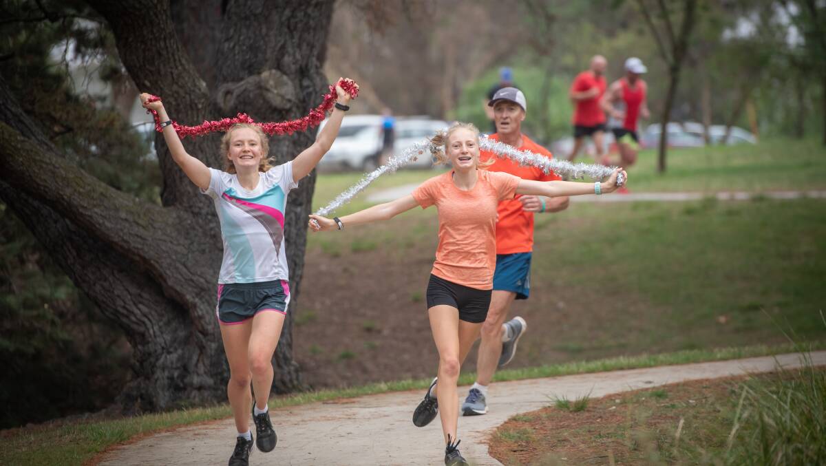 Hundreds of people have started their Christmas Day with a Parkrun. Picture: Karleen Minney.