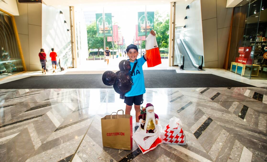 Cristian Foxhill of Amaroo celebrates his birthday every Boxing day by shopping with all of his Christmas money. Picture: Karleen Minney