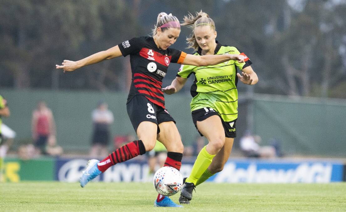Rising Star Hayley Taylor-Young is looking to build on her debut W-League season. Picture: Dion Georgopoulos