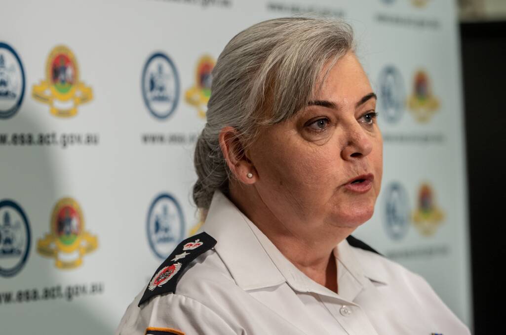 ACT Emergency Services Agency Commissioner Georgeina Whelan. Picture: Karleen Minney