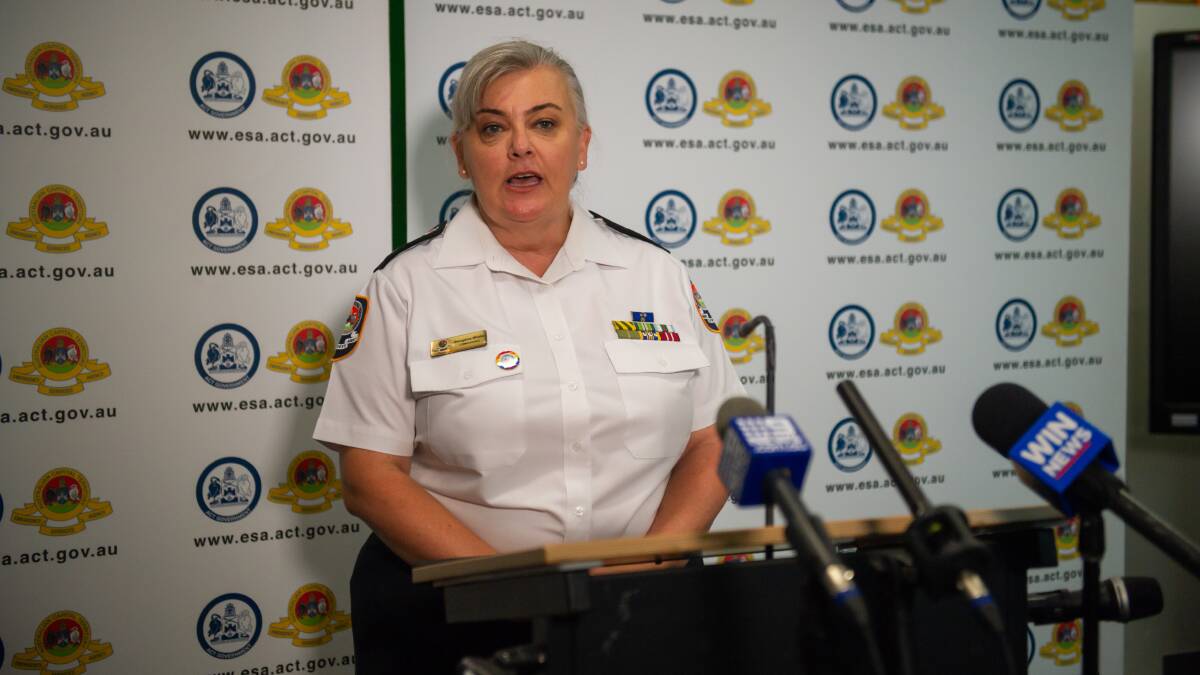 ACT Emergency Services Agency commissioner Georgeina Whelan. Picture: Karleen Minney