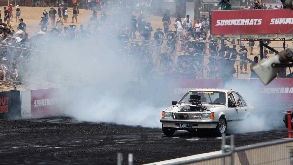 The burnout masters competition has been made into an app. Picture: Elesa Kurtz