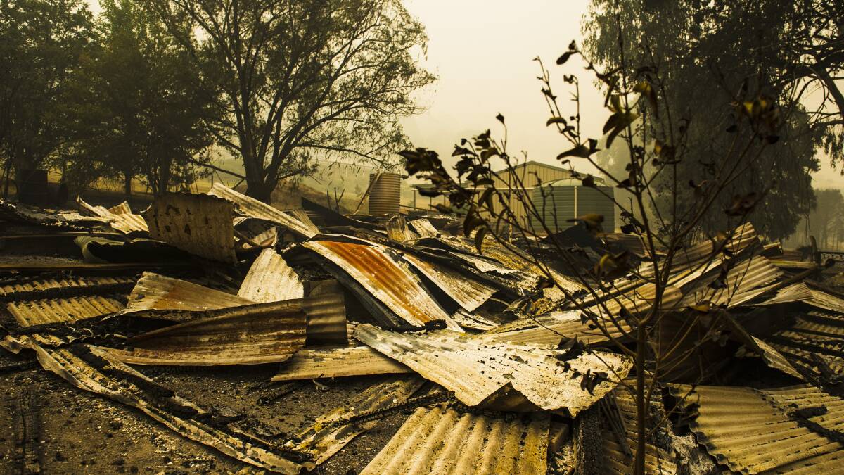The aftermath of the Dunns Road fire that impacted Batlow earlier this year. There are calls to make it easier for bushfire survivors to access the HomeBuilder grants scheme. Picture: Dion Georgopoulos