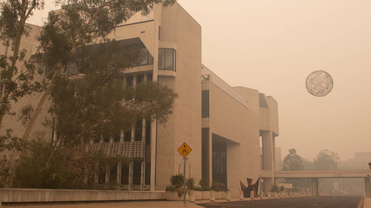 The National Gallery of Australia was one of the institutions forced to close due to smoke. Picture: Elesa Kurtz
