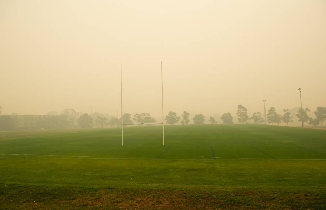 The Brumbies decided to move training to Newcastle because of the smoke in Canberra. Picture: Elesa Kurtz