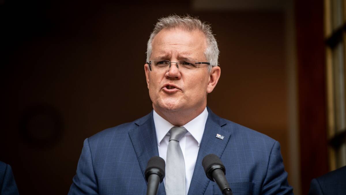 Scott Morrison in Canberra on Tuesday. Picture: Karleen Minney