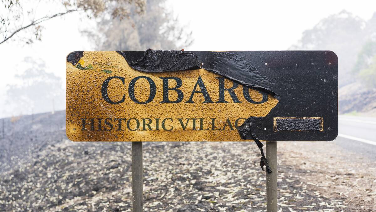 Bushfires tore through parts of Eden-Monaro, including Cobargo, during the summer and GetUp polling suggests residents found the ABC a crucial emergency service during the crisis. Picture: Dion Georgopoulos