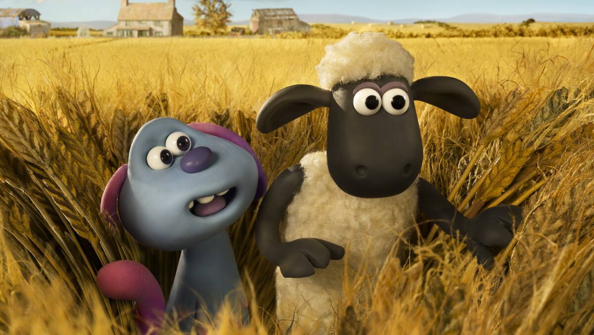  Lu-La, left and Shaun in A Shaun the Sheep Movie: Farmageddon. Picture: STUDIOCANAL Australia