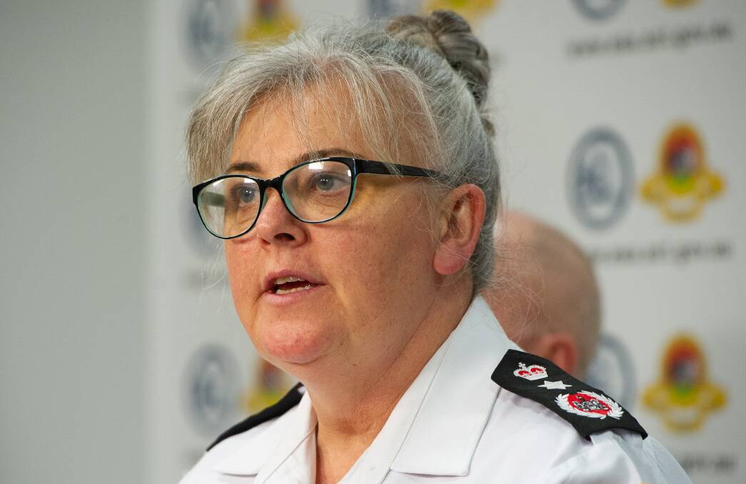 Emergency Services Commissioner Georgeina Whelan provides an update on the State of Alert for the ACT. Picture: Elesa Kurtz