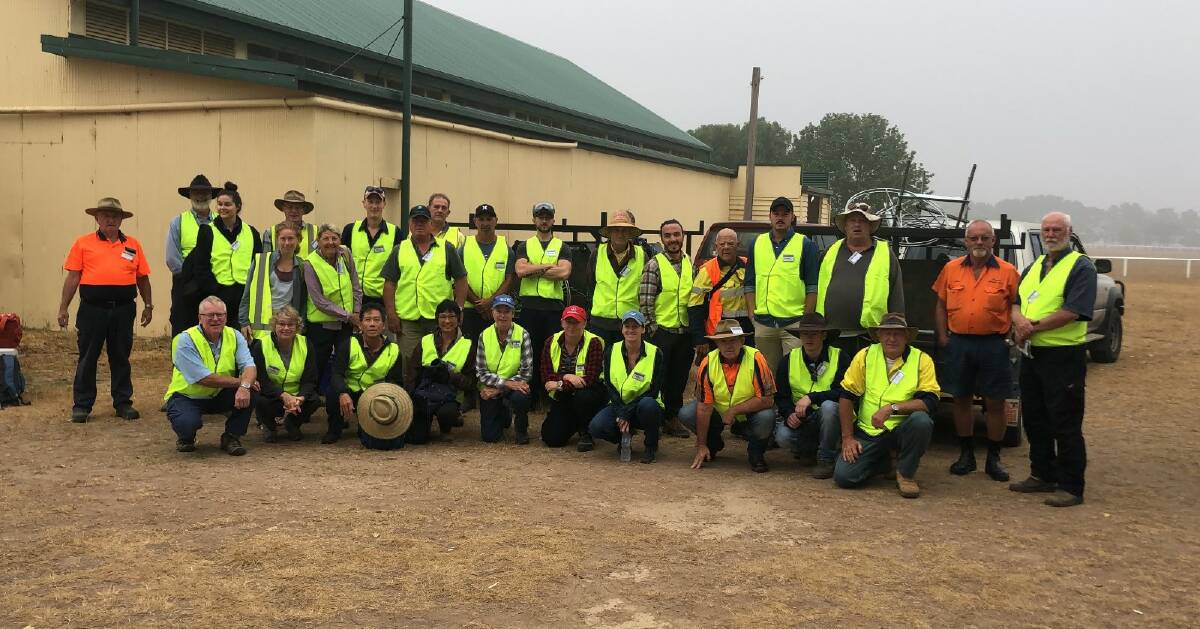 BlazeAid volunteers have established a camp at the Braidwood showground while they work to restore bushfire-damaged fences in the region. Picture: Supplied