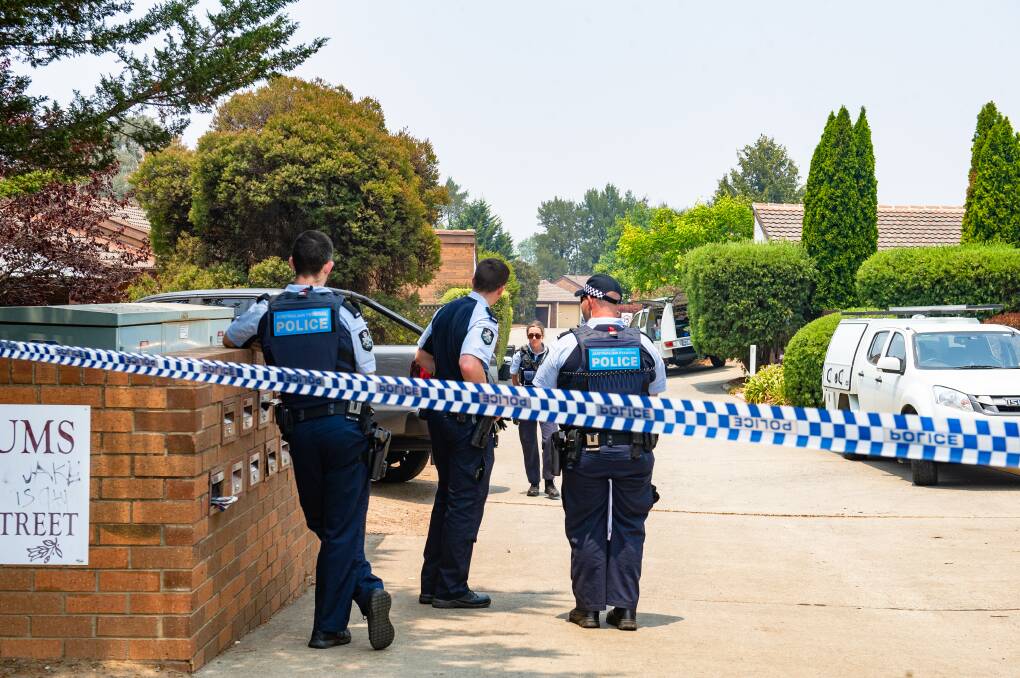 Police investigate suspected murder in Charnwood. Picture: Elesa Kurtz