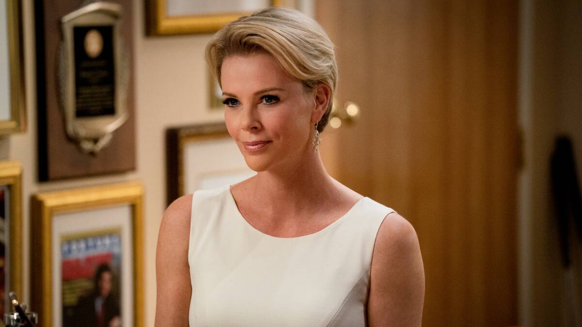 Bombshell stars Charlize Theron as Megyn Kelly. Picture: Hilary B Gayle/Studio Canal