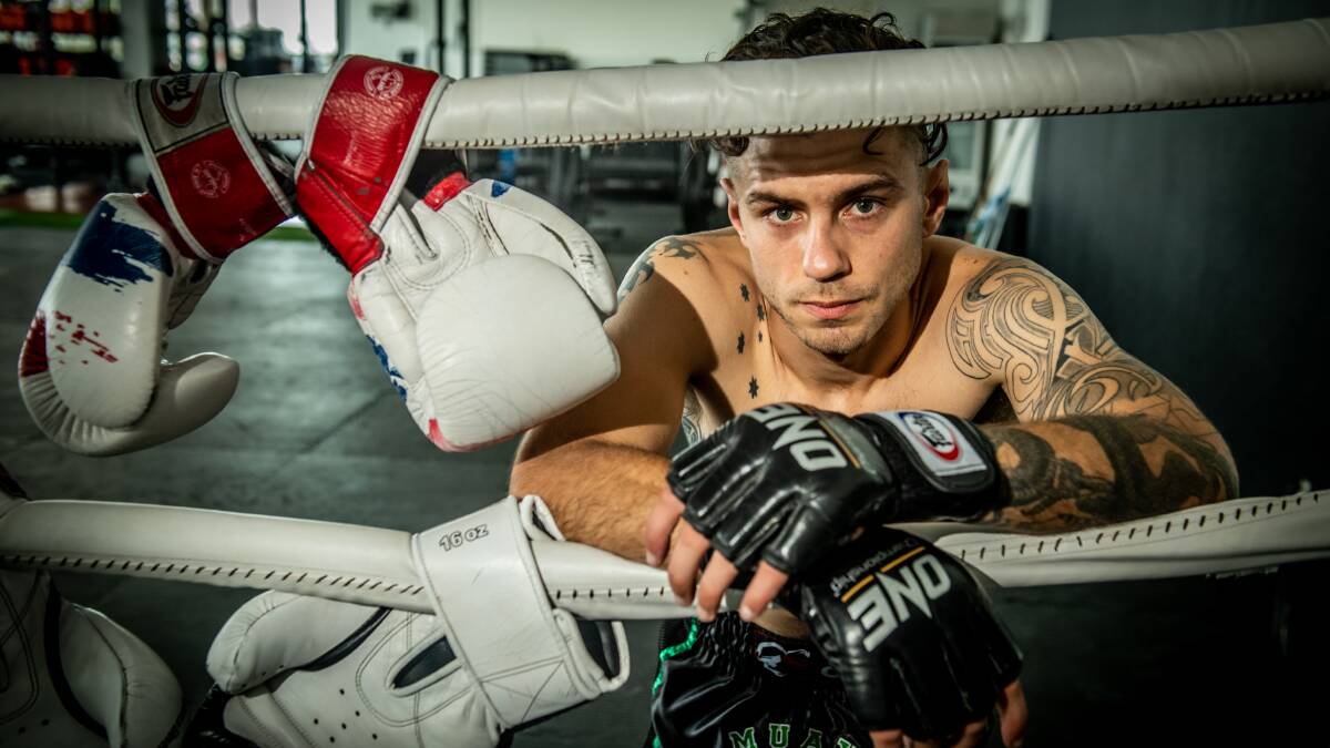 Canberra Muay Thai fighter Josh Tonna is poised for a world championship shot. Picture: Karleen Minney