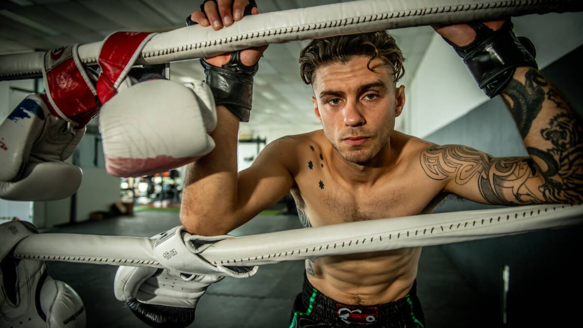 Canberra Muay Thai fighter Josh Tonna is raising money for a good cause. Picture: Karleen Minney