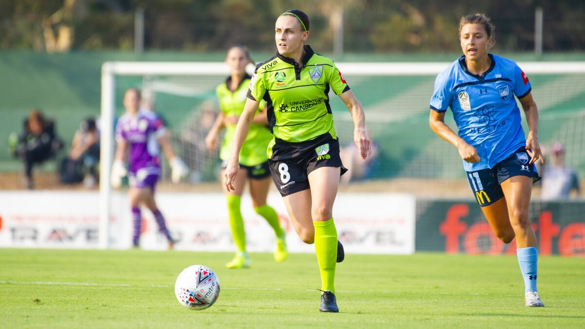 Canberra United fans will have to wait until at least next winter to see Olivia Price in action. Picture: Jamila Toderas