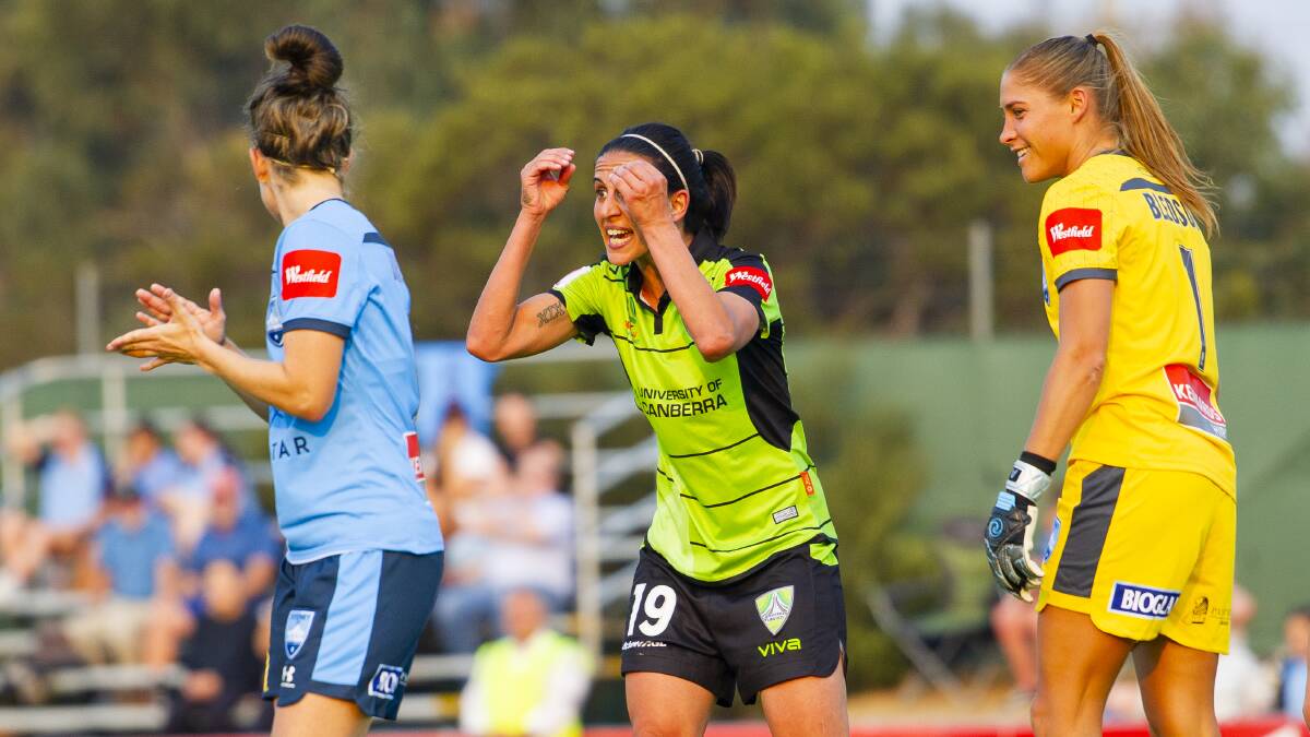 Canberra United will play three games in eight days as part of the revamped W-League draw. Picture: Jamila Toderas
