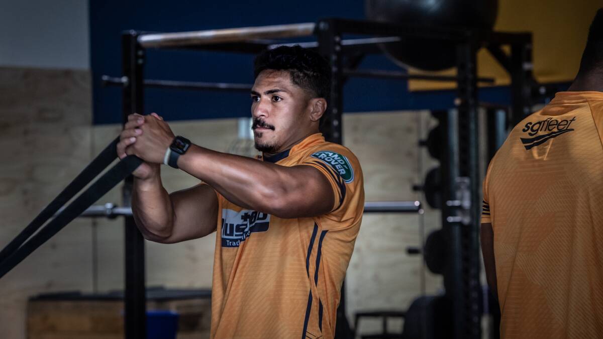 Pete Samu and the Brumbies have their sights set on the season opener. Picture: Karleen Minney