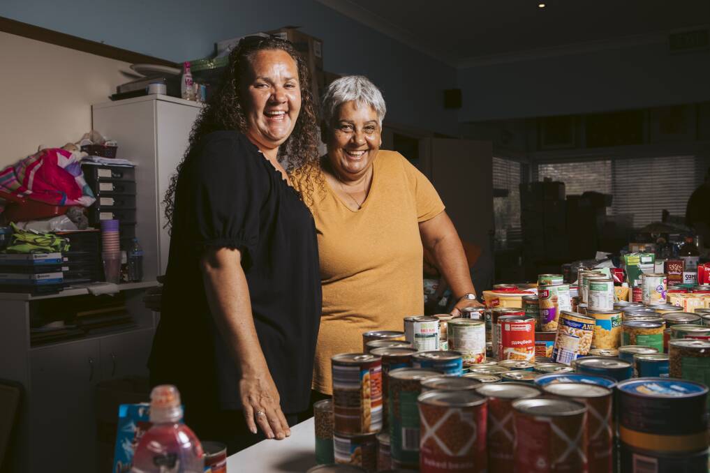 From left, Sherrie Nye and Aunty Maryanne Nye, of the Boomerang Meeting Place, Mogo. Picture: Jamila Toderas