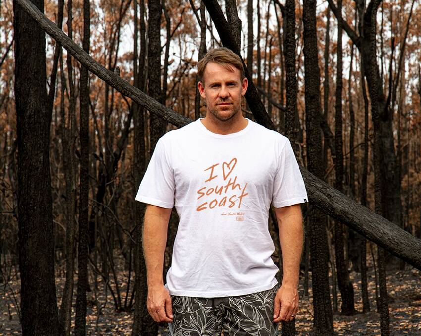 Ocean and Earth says all proceeds from the T-shirt will go to the South Coast Bushfire Appeal.